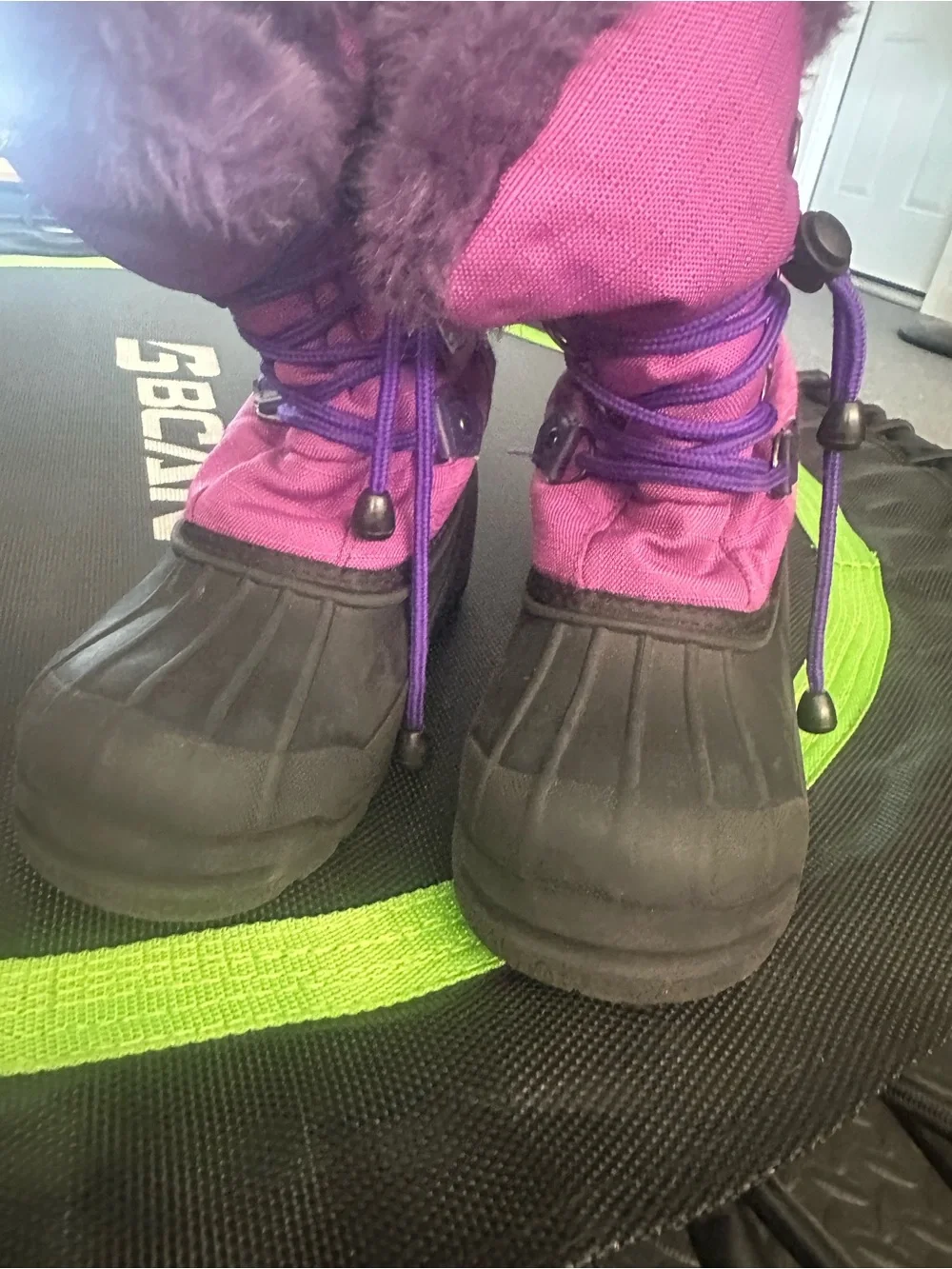 Dream Pairs Kids Purple and Black Rain & Snow Boots